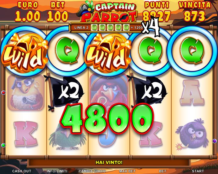 005.Captain Parrot - multiplier feature