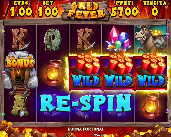 005.Gold Fever - re-spin feature