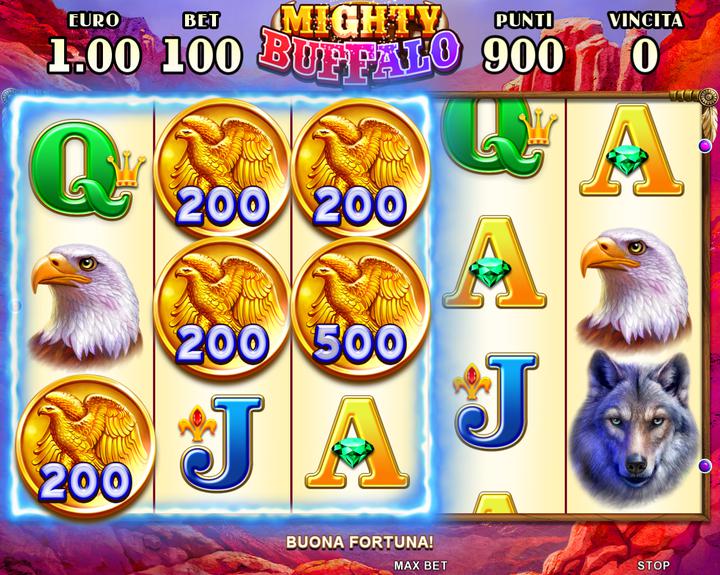 005.Mighty Buffalo - coins feature