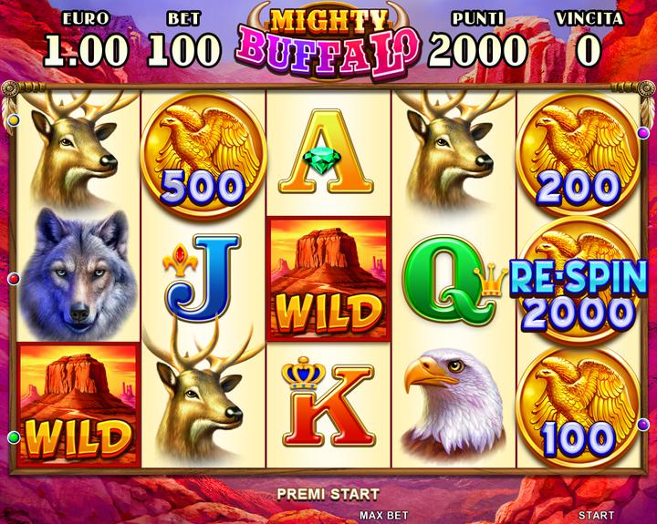 007.Mighty Buffalo - coins feature