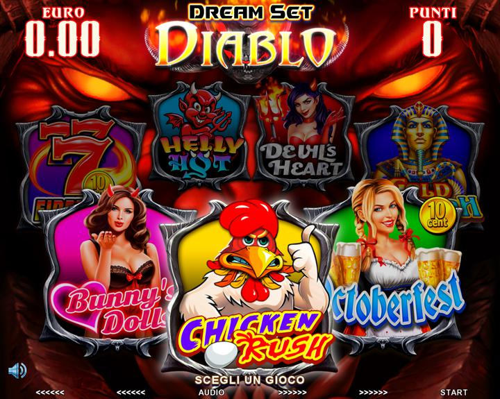 Dream Set Diablo – game selection menu