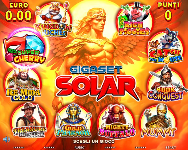GigaSet Solar - game selection menu