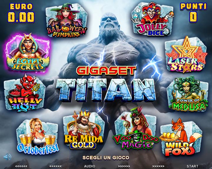 GigaSet Titan - game selection menu