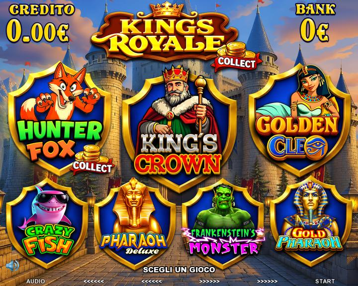 Kings Royale Collect - game selection menu