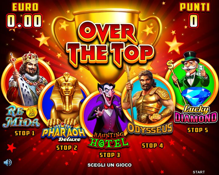 Over the Top - game selection menu