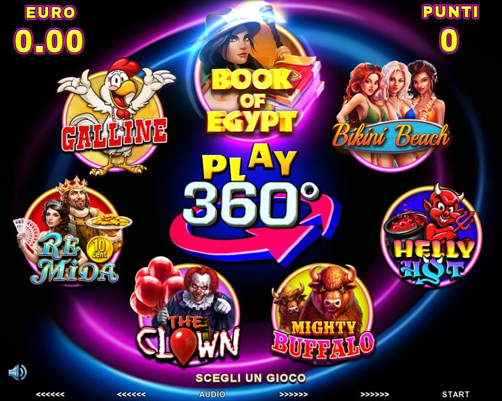 Play 360 selection screen