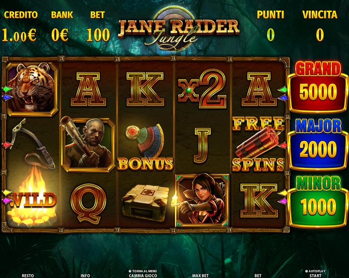 Jane Raider Jungle_base_game_screen