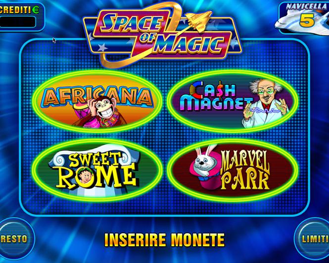 SPACE OF MAGIC - MENU
